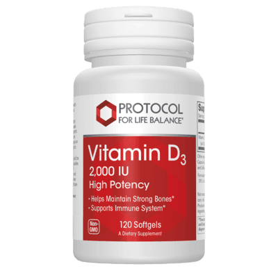 Vitamin D3 2,000IU (120 Softgel Capsules)