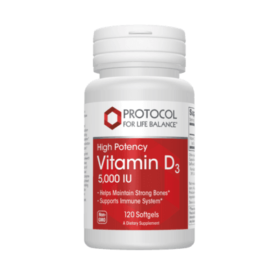 Vitamin D3 5,000IU (120 Softgel Capsules)