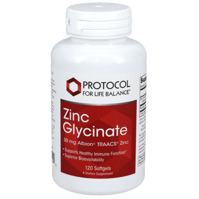 Zinc Glycinate 30mg Albion TRACCS Zinc (120 Softgels)