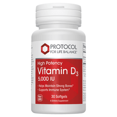 Vitamin D3 (High Potency) 125 mcg (5,000 IU) (30 Softgels)