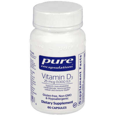 Vitamin D3 25mcg (1,000IU) (60 capsules)