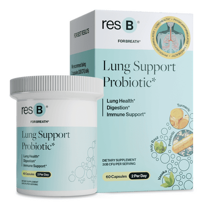 PRO resB Lung Support Probiotic 2-Pack of 60 Capsules (120 capsules)
