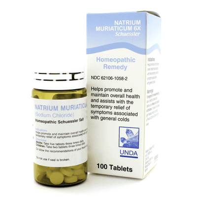 Natrium muriaticum 6X (Salt) (100 tablets)