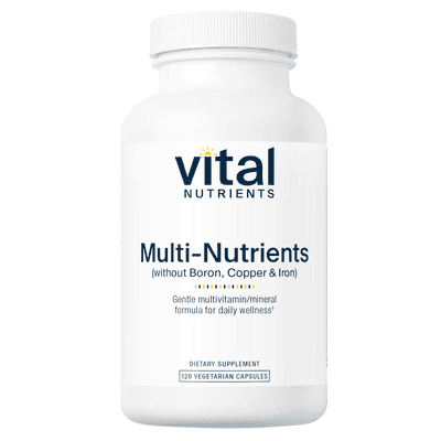 Multi-Nutrients 5 Ultra Antioxidant Formula (Boron, Copper, and Iron Free) (120 capsules)