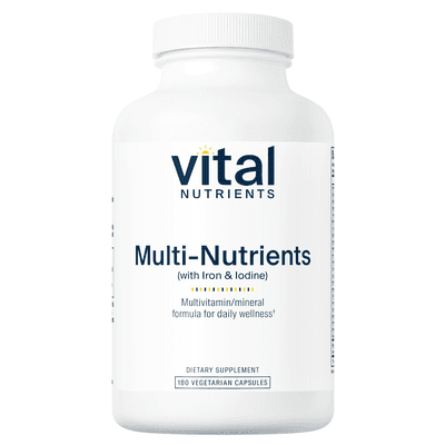 Multi-Nutrients w/Iron and Iodine (180 capsules)