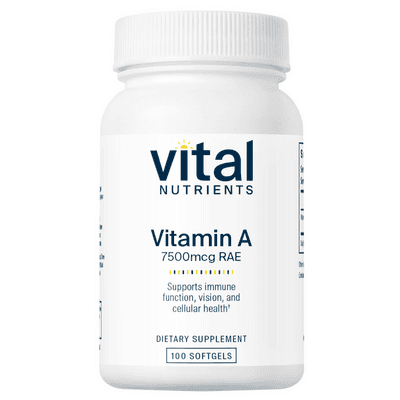 Vitamin A 7500mcg RAE (100 Softgels)
