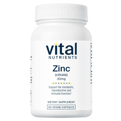 Zinc (Citrate) 30mg 90c (90 capsules)