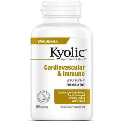 Kyolic Aged Garlic Extract Formula 200 - Cardiovascular & Immune, Reserve (120 capsules)