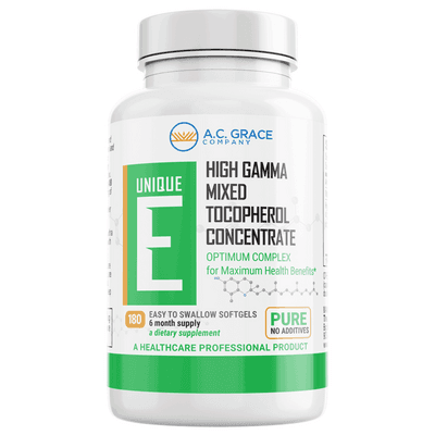 UNIQUE E® Mixed Tocopherols Concentrate (180 Softgels)