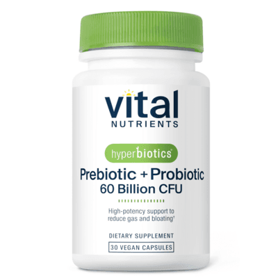 Hyperbiotics Prebiotic + Probiotic 60 Billion CFU (30 capsules)