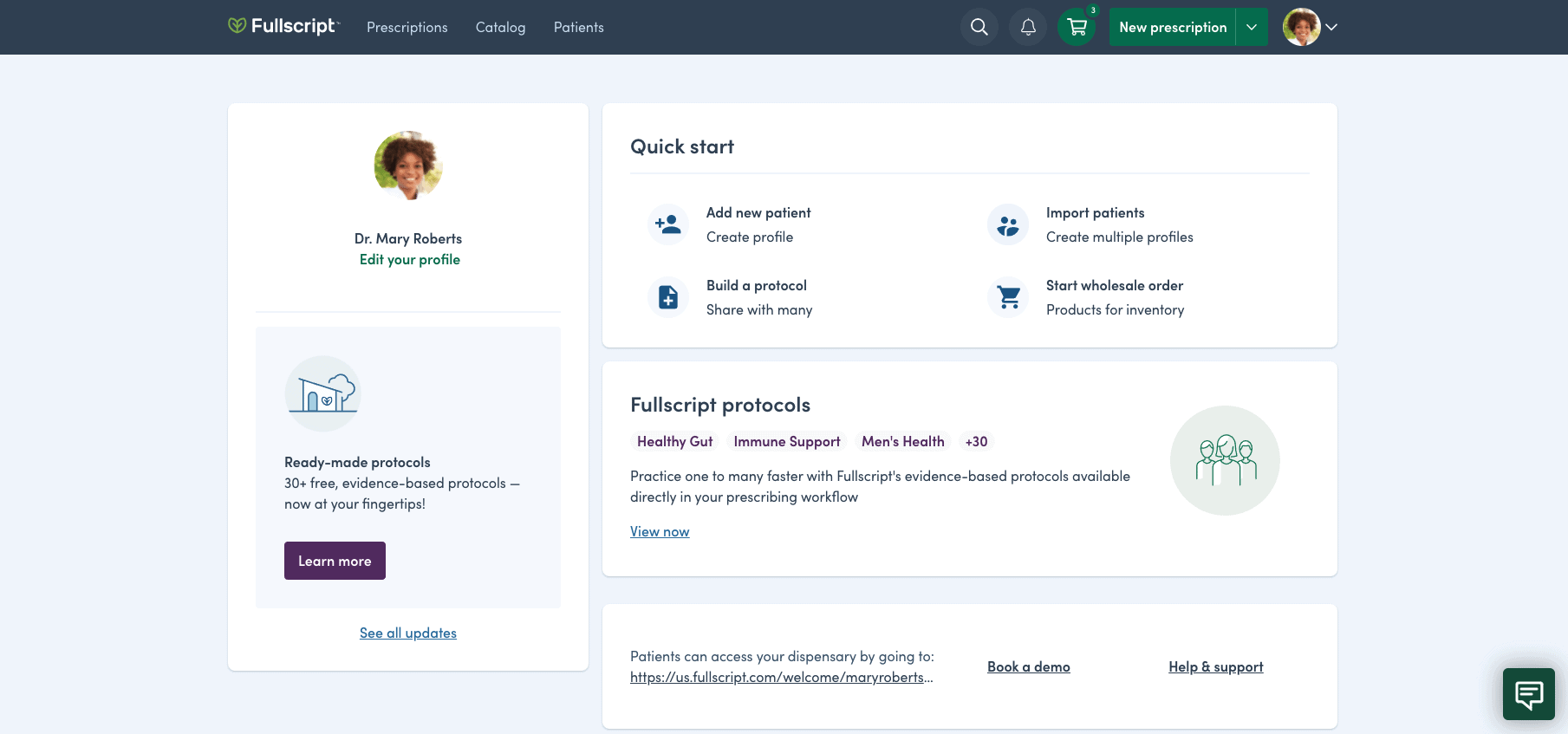 fullscript protocol home page
