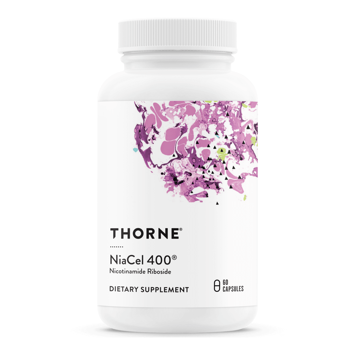 brand partners Thorne NiaCel 400 supplement bottle