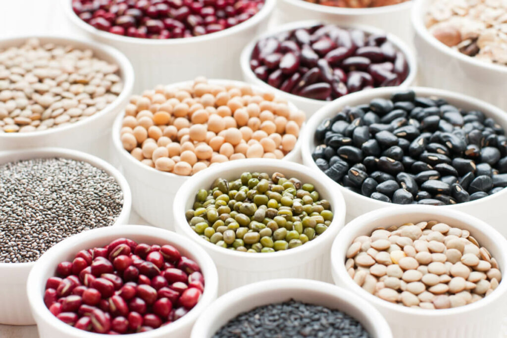 Beans, lentils and peas.
